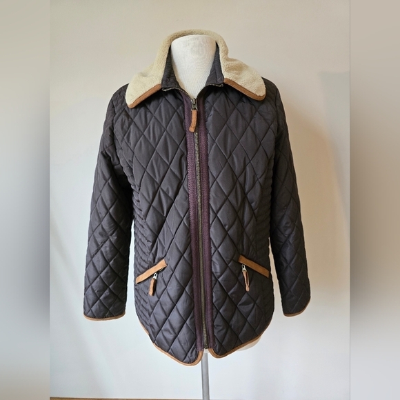 Jockey Brown Quilted Barn/Work Jacket Women's Size M. - Picture 1 of 7